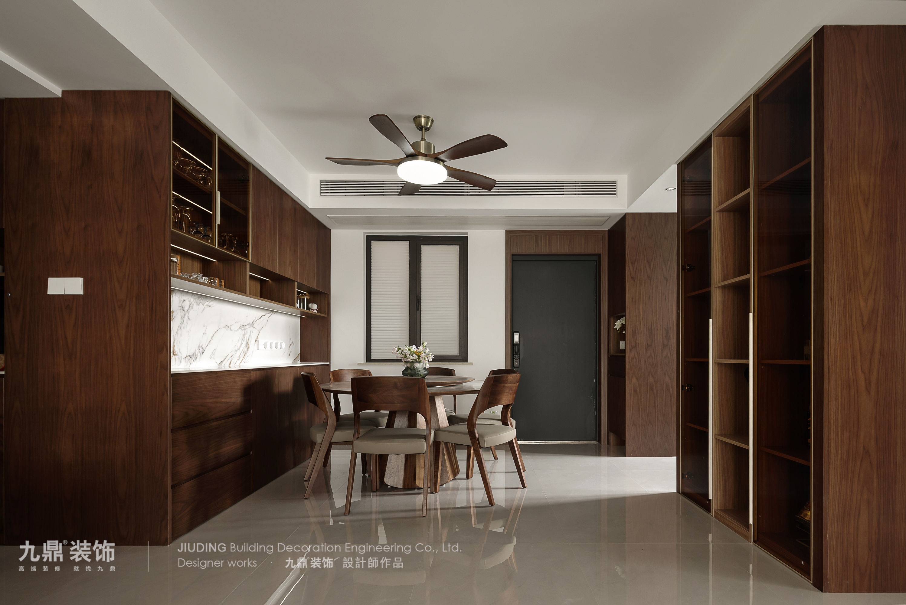 杭州中铁逸都130㎡现代中式装修案例